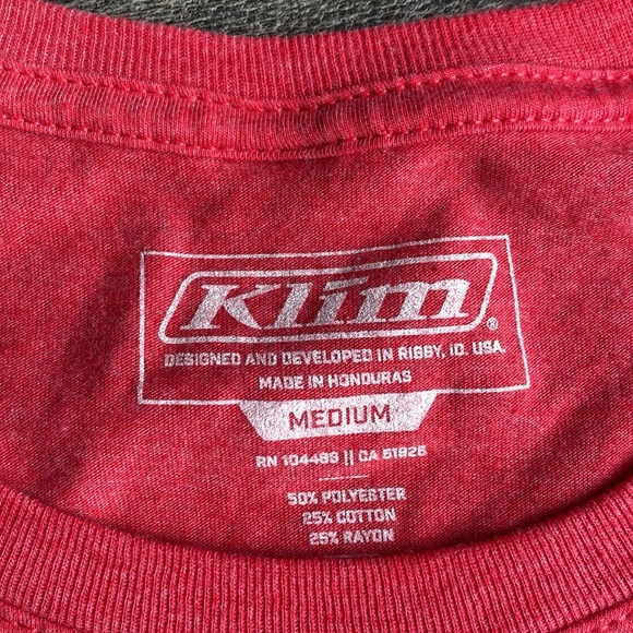KLIM womens t-shirt Medium, heathered red - Picture 3 of 5